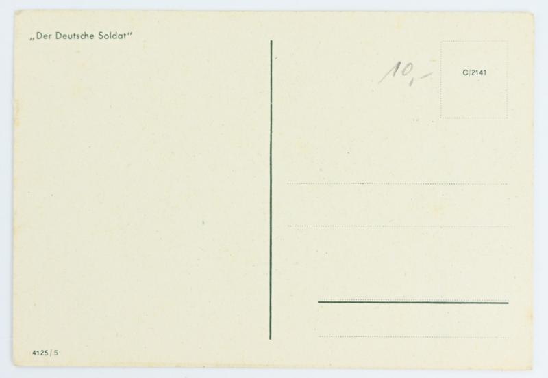 German WH Postcard 'Panzermann'