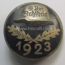 Enamelled lapel-pin: 'Der Stahlhelm' - Bund der Frontsoldaten...
