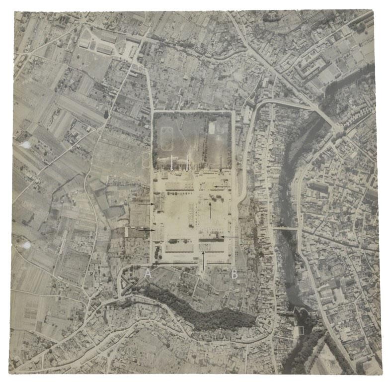 US WW2 Recon and Attack picture of Poitiers Baracks France
