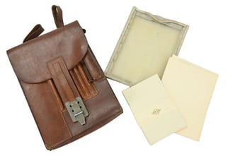 German WH Officer Mapcase I.R. 76 with content