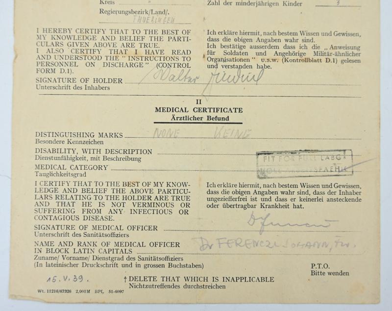 German WH Feldgendarmerie Document Grouping