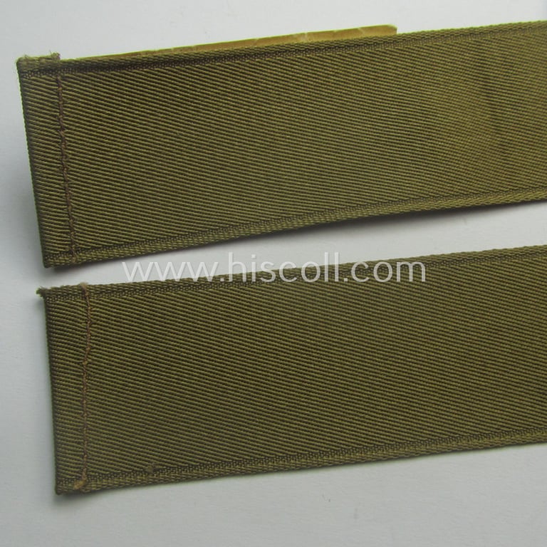 Superb - full length and 'flat-wire'-woven! - 'N.S.D.A.P.'- (ie. 'Politische Leiter'-) related cuff-title (ie. 'Ärmelstreifen') entitled: 'Ordensburgen' (being a 'virtually mint- ie. unissued' example that still retains its 'RzM'-etiket)