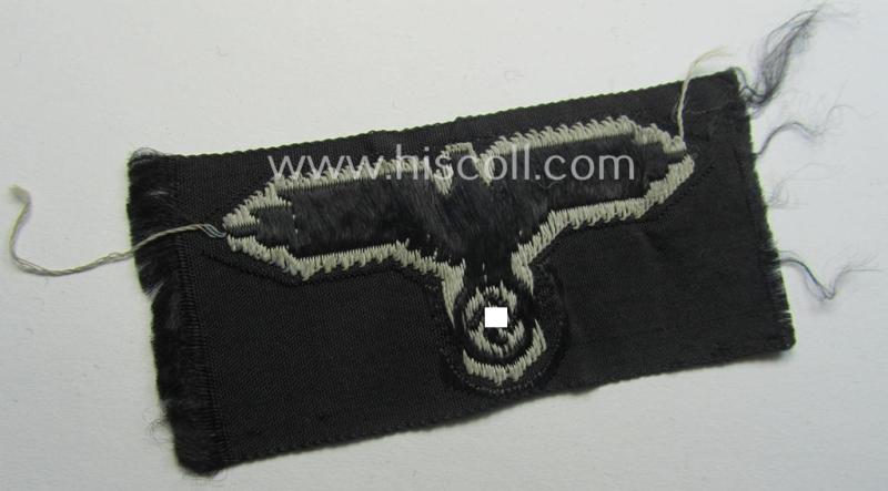 Waffen-SS, 'BeVo'-woven-style skull- and cap-eagle-set (ie. 'Totenkopf- u. Adler-Effektensatz für Schiffchen o. Einheitsfeldmütze')