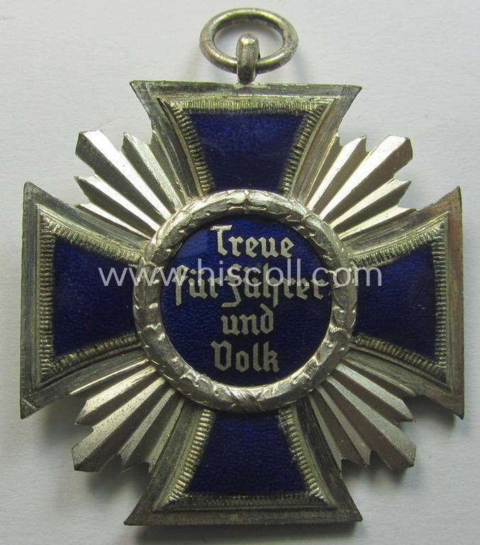 'N.S.D.A.P. Dienstauszeichnung in Silber' (ie. '2. Stufe für 15 Jahre t. D.') being a neatly maker- (ie. '2'- thus by the: 'B.H. Mayers Kunstprägeanstalt' marked example)