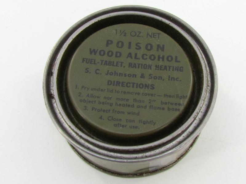 US WWII Wood Alcohol Tin Can
