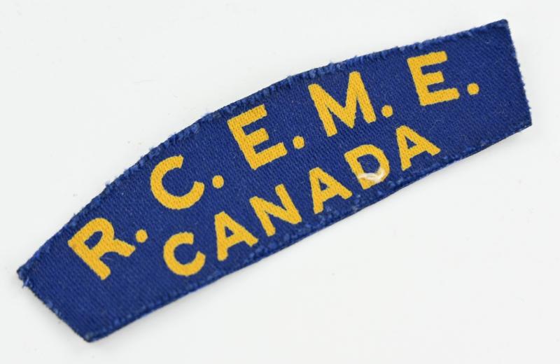 Canadian RCEME Canvas Sleeve insignia