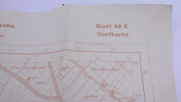 German Roadmap 'Oostkerke' 1941