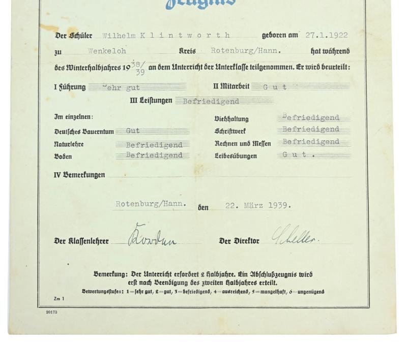 German 'Reichsnährstand (RNST)' Certificate set