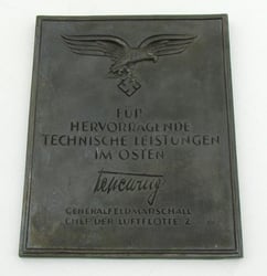 Luftwaffe non-portable award for accomplishments in the East