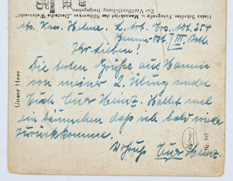 German WH Postcard
