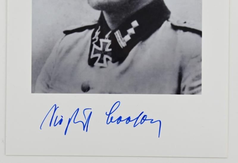 Postcard with Signature of Waffen-SS KC Recipient 'Siegfried Brosow'