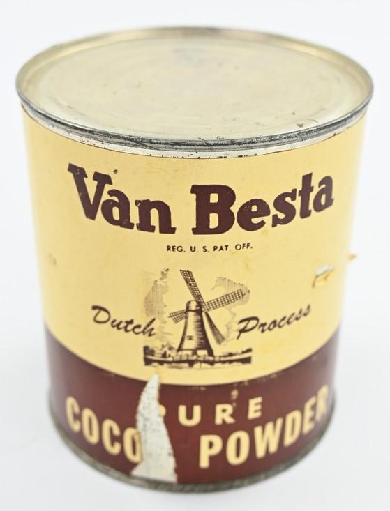 US WW2 Coco Powder Tin Can