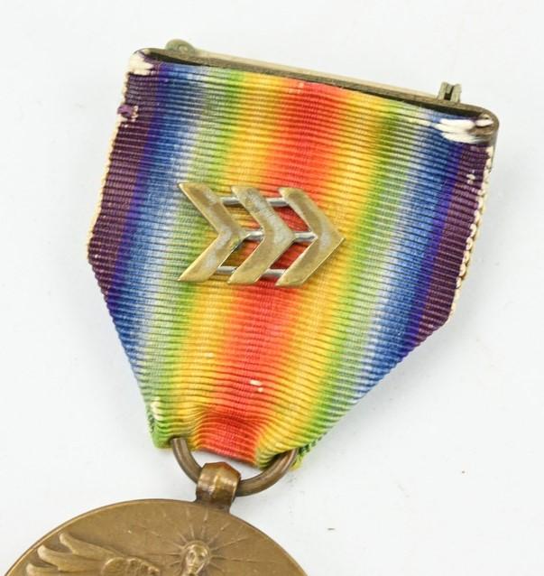 US WW1 Victory Medal with Rank Clasp