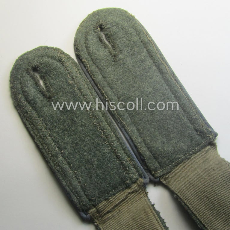 Pair of WH (Heeres) early-war-period- (ie. 'M41'- ie. 'M43'-pattern), NCO-type shoulderstraps as was intended for an: 'Uffz. eines Nachschub-Abtlgs.'