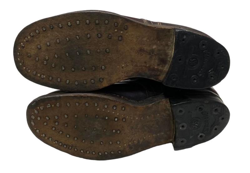 2nd Model Fallschirmjäger Jumpboots in Brown (!) Leather