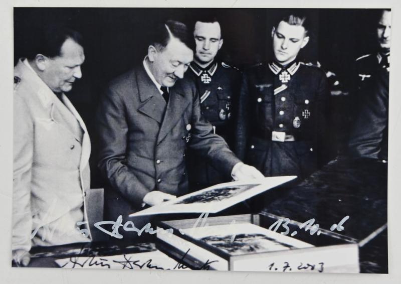 Signature of Wehrmacht Heer KC Recipient 'Arthur Becker Neetz'