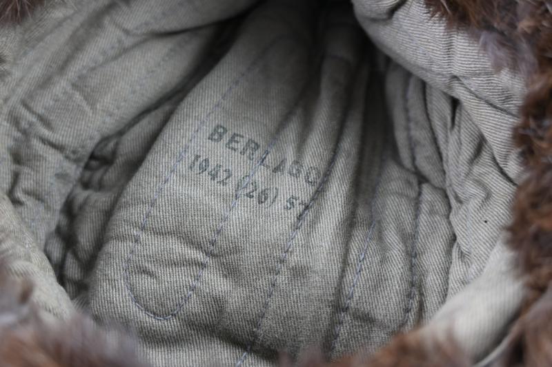 German WH Winter Cap Pelzmutze