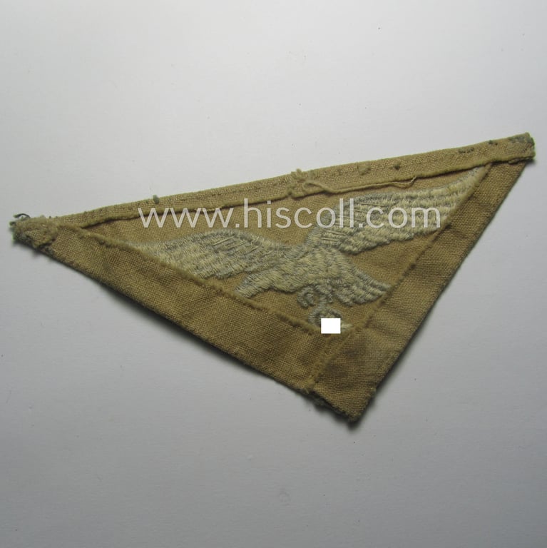 Truly used- and/or carefully shirt-removed, WH (Luftwaffe) 'tropical'-issued breasteagle as was intended for usage onto the tropical-shirts