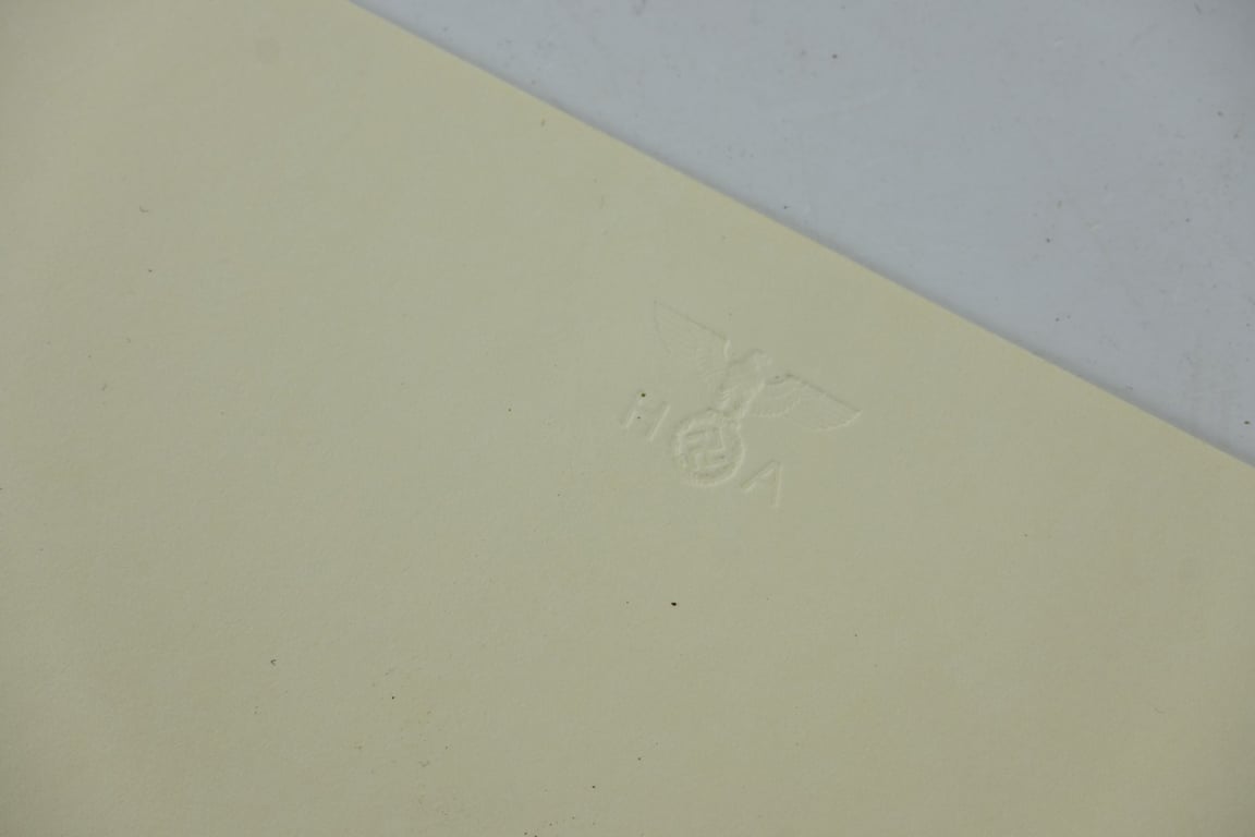 German Blanco Letter Paper Adolf Hitler