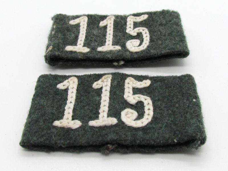 WH (Heer) Slip-ons for the 'Infanterie-Regiment 115'