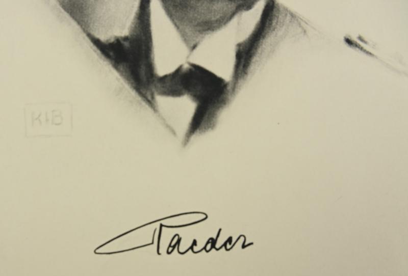 German Third Reich Litho 'Erich Raeder' by K.J.Böhringer
