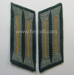 Pair of WH (Heeres) neatly 'BeVo'-woven, EM/NCO-type collar-tabs...