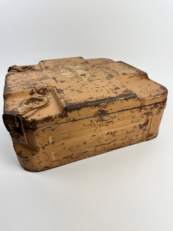 WW2 German WH Tellermine Tropical Camo Carrying Case "tan"1942