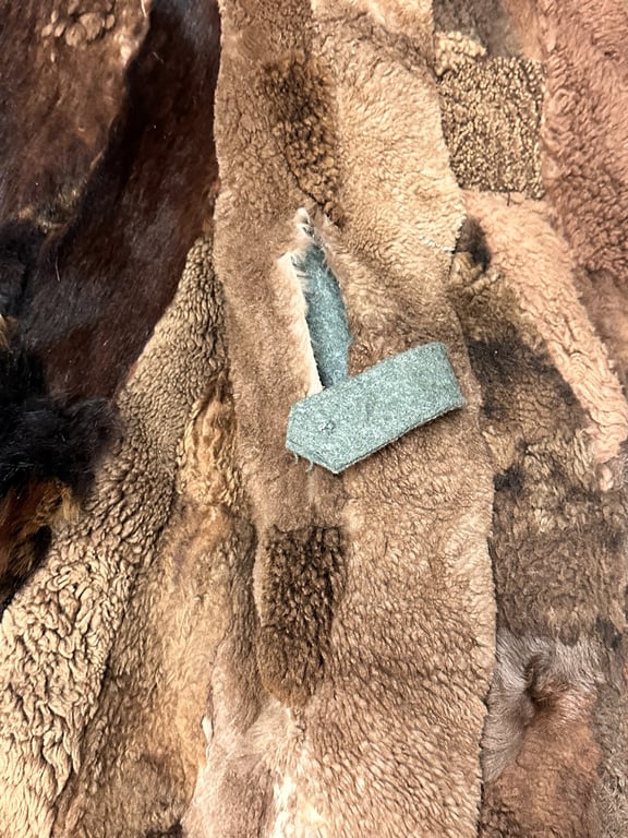 German Wehrmacht (Heer)" Wachmantel"  Rabbit skin lining.