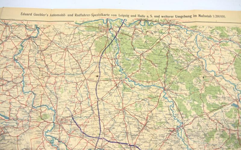 German Hitler Youth Mapcard Set 'Leipzig'