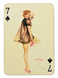 US WW2 Vargas Pin Up Girls Playing Card