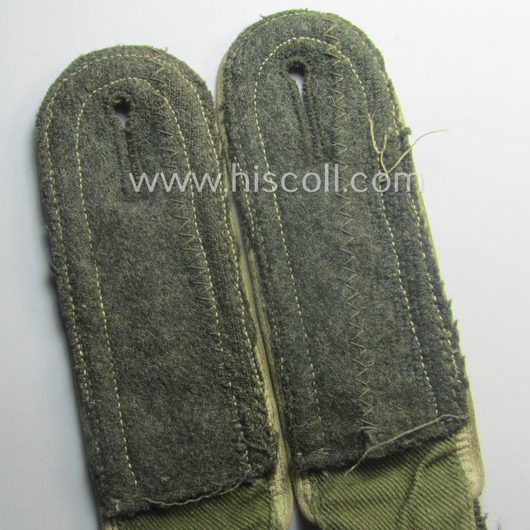 Pair of WH (Heeres) NCO-type (ie. 'M41- o. M43'-pattern) shoulderstraps: 'Uffz. eines Infanterie-Rgts.'