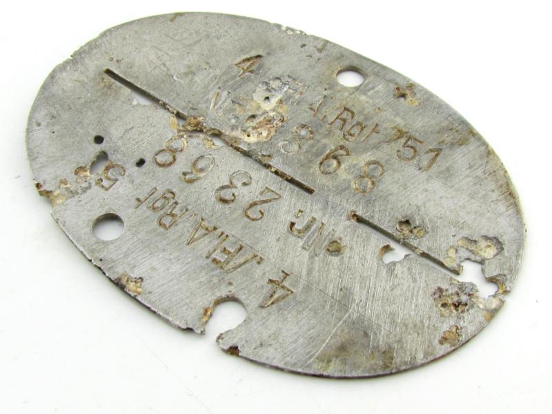 Erkennungsmarke 4./Fl.A.Rgt 51