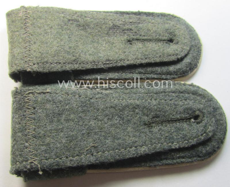 Pair of WH (Heeres) 'M41 o. M43'-pattern, EM-type shoulderstraps with its accompanying 'Überschube'-pair: 'Sld. des Inf.-Rgts. 129'