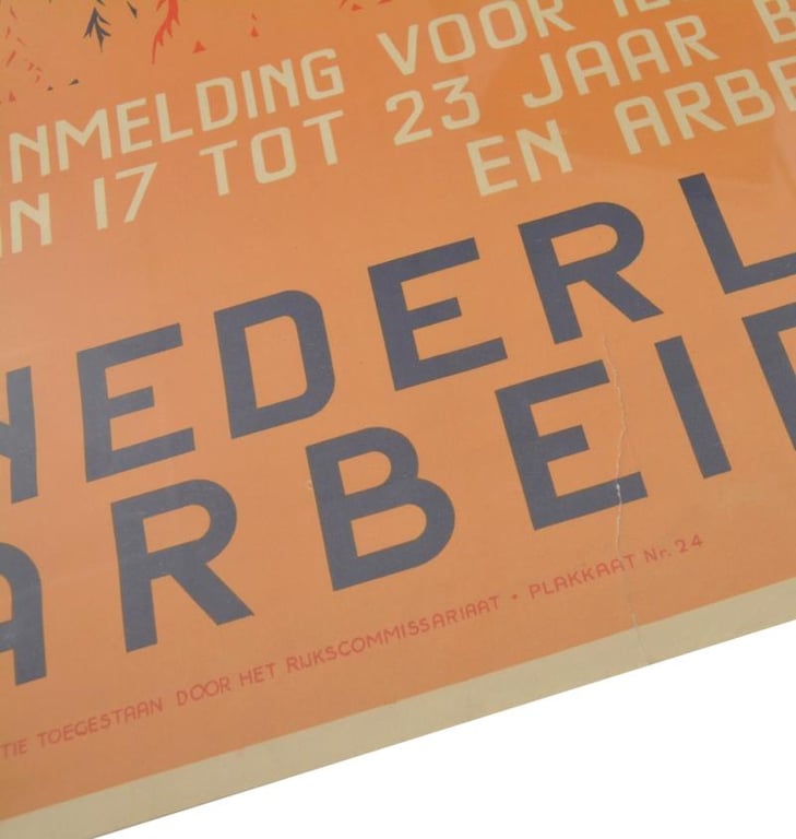 German Dutch NAD Arbeitsdienst Poster