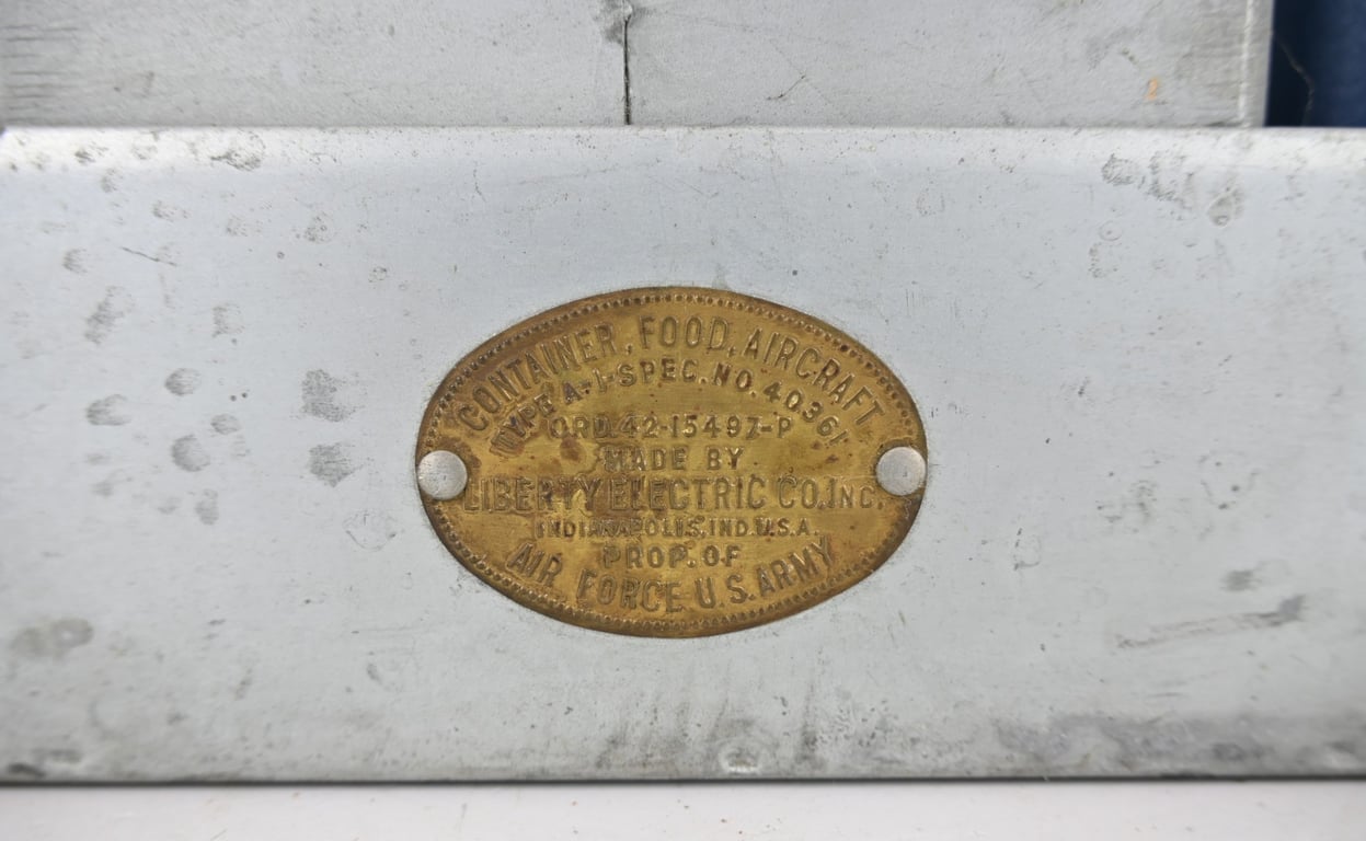 USAAF WW2 B-17 Aircraft Food Container Type A-1