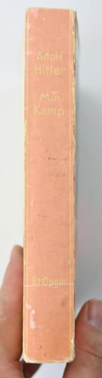 Swedish WW2 Mein Kampf Book by Adolf Hitler 'Min Kamp'