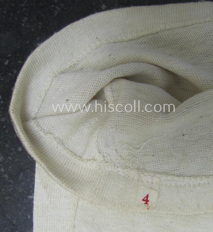 Attractive, 'standard-issue'-pattern, HJ o. DJ ('Hitlerjugend'/'Deutsches Jungvolk') linnen-based sportshirt (ie. 'Sporthemd') being a nicely preserved example that comes in a moderately used- (albeit still very nicely preserved condition)