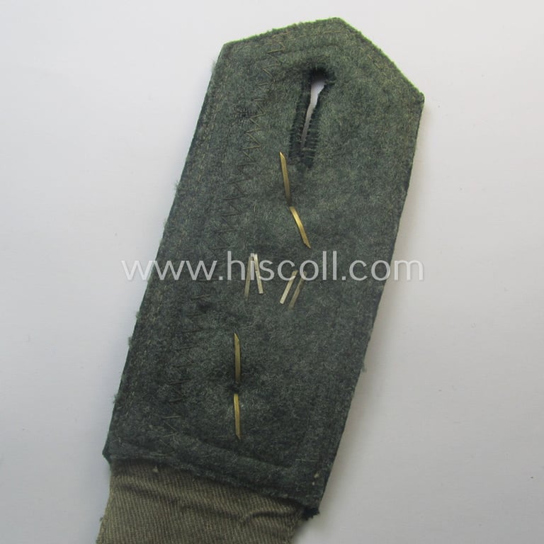 Single, WH (Heeres) NCO-type (ie. 'M36- o. M40'-pattern- and/or 'pointed-styled') 'cyphered' shoulderstrap as was intended for usage by an: 'Oberfeldwebel des Infanterie-Rgts. 55'