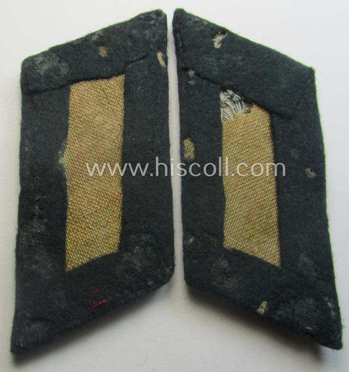 Pair of WH (Heeres) collar-tabs (ie. 'Kragenspiegel für Offiziere'): 'Offizier der Panzer- o. Pz-Jäger-Truppen'