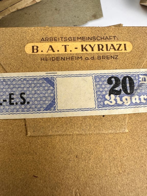 WW2 German full pack with 60 boxes of cigarettes