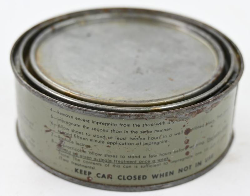 US WW2 Shoe Impregnite Tin Can