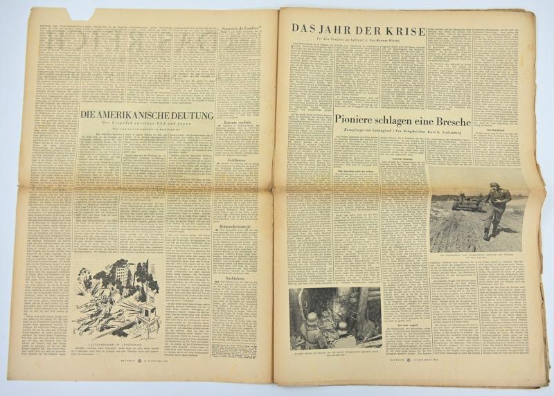 German Newspaper “Das Reich” September 1941