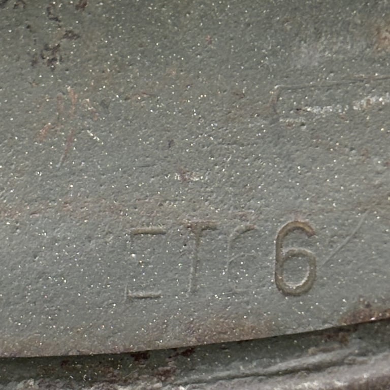 LW M38 ex-SD Paratrooper Helmet Shell with Bolts