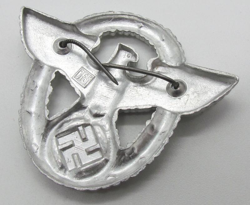 Polizei eagle cap badge in aluminum by JFS