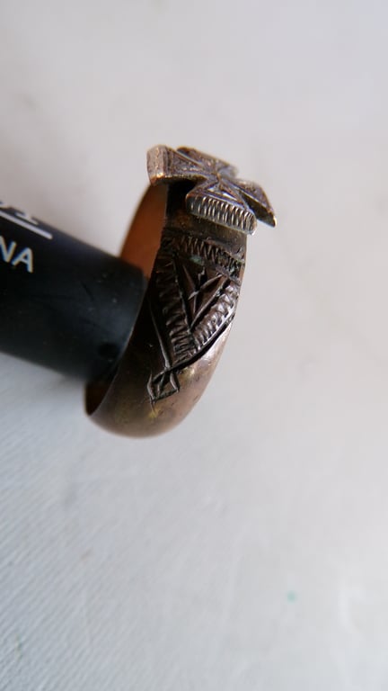 WWI German Iron Cross Trench Art Ring