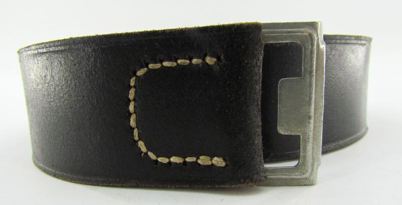 Leather equipment belt with rare catch ( Police )
