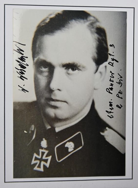 Signature of Wehrmacht Heer KC&OLC Recipient 'Wilhelm Weidenbrück'
