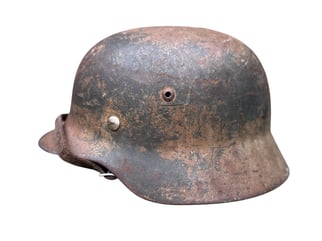 WH Heer Camouflaged M35 Helmet