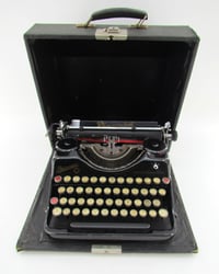 WWII Rheinmetall Typewriter with SS Key Complete with...