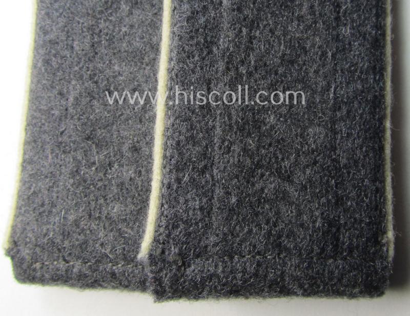 Pair of WH (Luftwaffe) white-piped, so-called: 'Hermann Göring'-division, EM-type shoulderstraps: 'Soldat u. Mitglied der Hermann Göring Division'